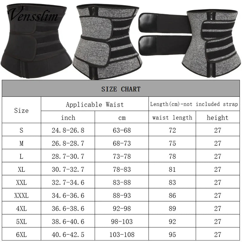 Cintura Trainer Corset Trimmer Belt para Mulheres Perda de Peso Suor Strap Body Shaper Belly Cincher Sports Girdle Fat Burner Band