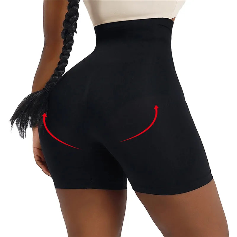 Modelador para mulheres, controle de barriga, modelador corporal, shorts com gancho, levantador de bumbum, calcinha de cintura alta, calcinha emagrecedora