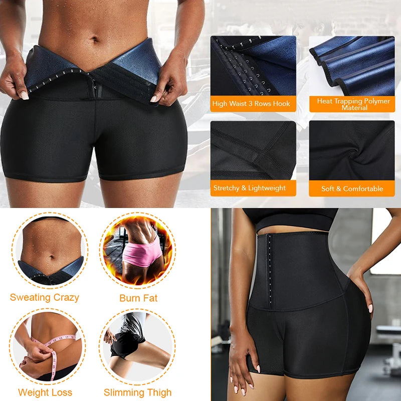 Calcinha modeladora MISSMOLY Hot Sweat Sauna Shorts modeladores para perda de peso modeladores modeladores de cintura controle de barriga leggings térmicas