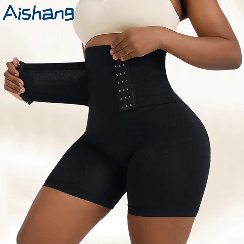 Modelador para mulheres, controle de barriga, modelador corporal, shorts com gancho, levantador de bumbum, calcinha de cintura alta, calcinha emagrecedora