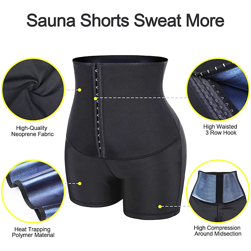 Calcinha modeladora MISSMOLY Hot Sweat Sauna Shorts modeladores para perda de peso modeladores modeladores de cintura controle de barriga leggings térmicas