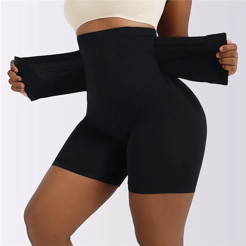 Modelador para mulheres, controle de barriga, modelador corporal, shorts com gancho, levantador de bumbum, calcinha de cintura alta, calcinha emagrecedora