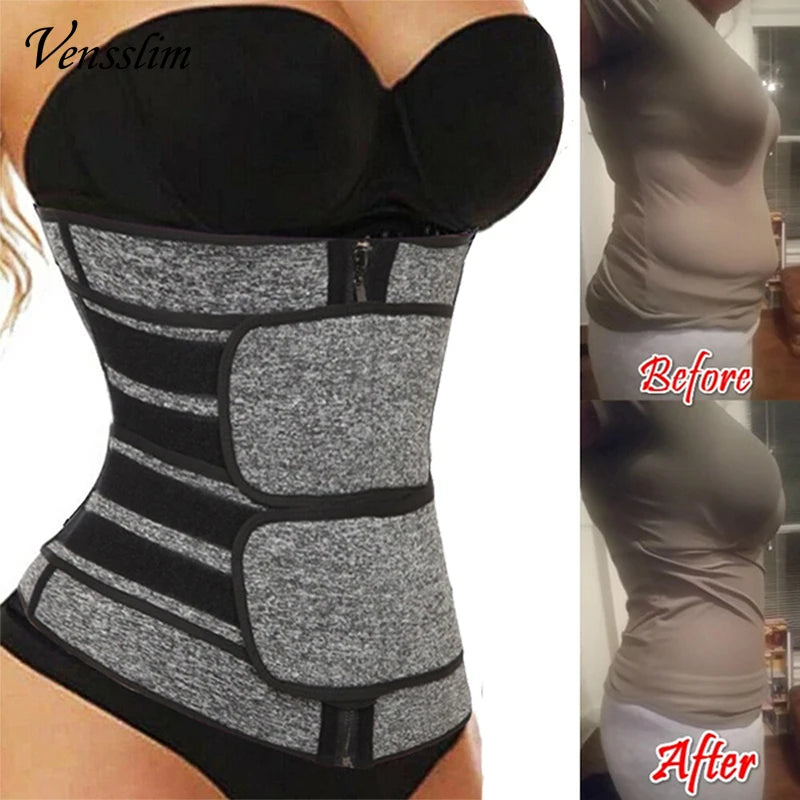 Cintura Trainer Corset Trimmer Belt para Mulheres Perda de Peso Suor Strap Body Shaper Belly Cincher Sports Girdle Fat Burner Band